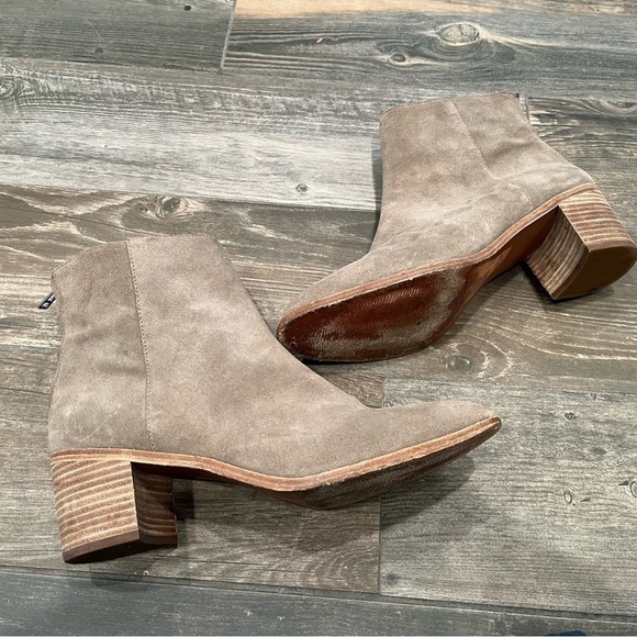 Madewell The Pauline Ankle Boot in Taupe Suede size 11 - Picture 1 of 7